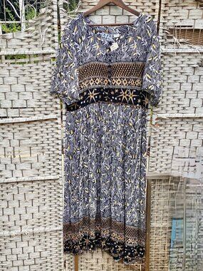 NWT M.P.H. Dress 3X Rayon Made in India VTG Phases La Cera Class Lehenga Choli